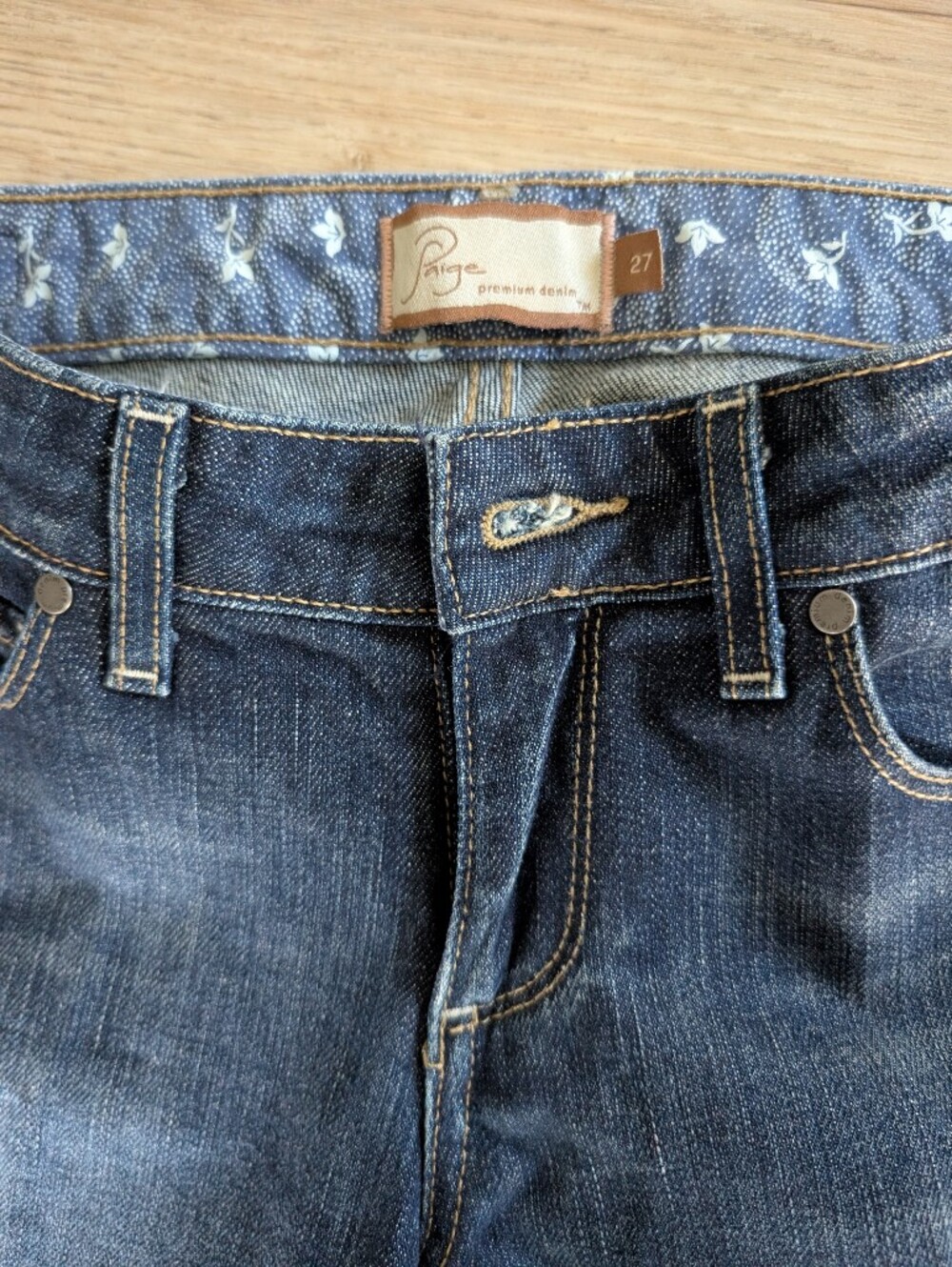 Paige Premium Denim jeans "Benedict Canyon" style Size 27 - Picture 4 of 7